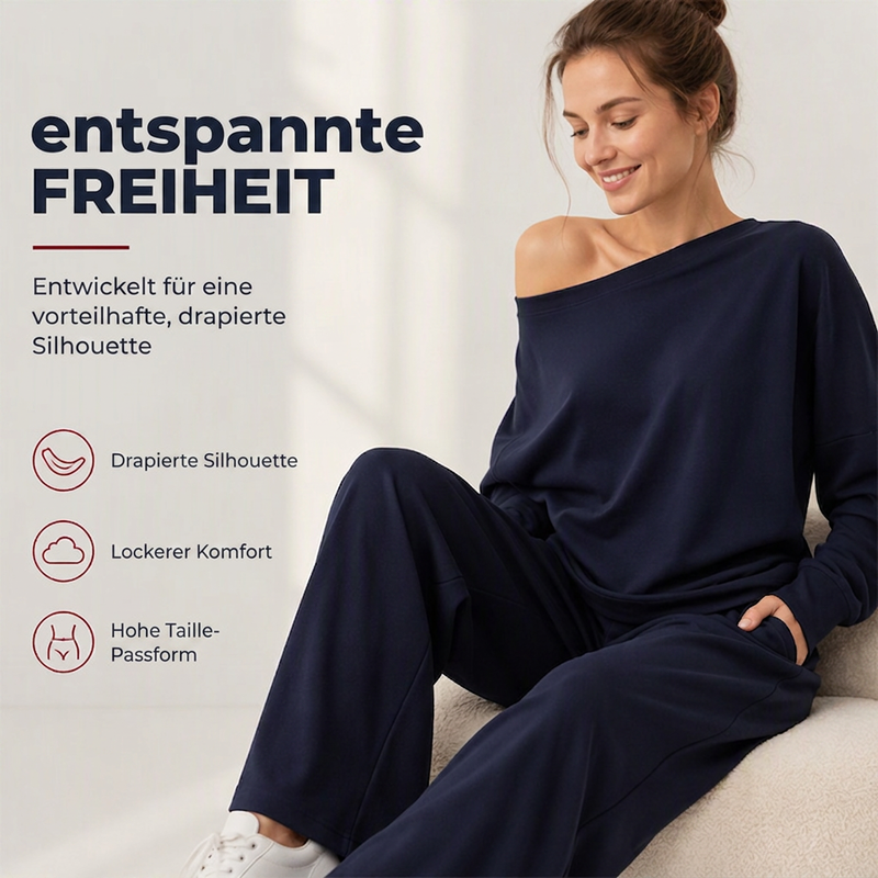 📢📢50% Rabatt!!! 🎉✨ Zweiteiliges Set für Damen: Sweatshirt & Jogginghose – Lässiges 2-teiliges Set aus Sweatshirt und Jogginghose – perfekt für einen bequemen Look im Alltag, beim Sport & in der Freizeit. Jetzt -50%!