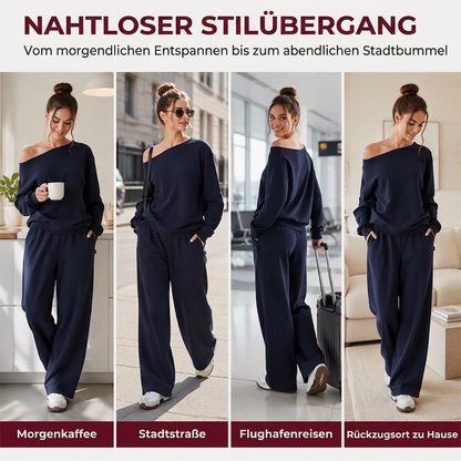 📢📢50% Rabatt!!! 🎉✨ Zweiteiliges Set für Damen: Sweatshirt & Jogginghose – Lässiges 2-teiliges Set aus Sweatshirt und Jogginghose – perfekt für einen bequemen Look im Alltag, beim Sport & in der Freizeit. Jetzt -50%!