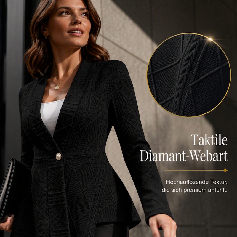 📢📢50% Rabatt!!! 🎉✨ Minimalistische Jacke mit strukturiertem Stoff & Knopfleiste vorne
