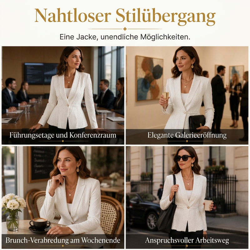 📢📢50% Rabatt!!! 🎉✨ Minimalistische Jacke mit strukturiertem Stoff & Knopfleiste vorne