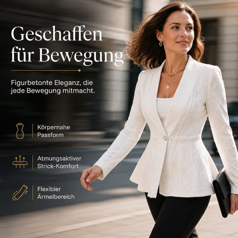 📢📢50% Rabatt!!! 🎉✨ Minimalistische Jacke mit strukturiertem Stoff & Knopfleiste vorne