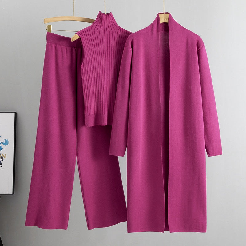 💞 Über 100.000 verkauft – der beliebteste Hit – jetzt zum halben Preis Herbst Ärmellose Weste ＆ Cardigan ＆ Hose 3-teiliges Set