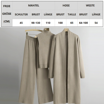 💞 Über 100.000 verkauft – der beliebteste Hit – jetzt zum halben Preis Herbst Ärmellose Weste ＆ Cardigan ＆ Hose 3-teiliges Set