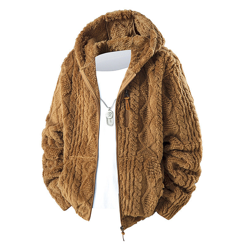 📢🎉50%Rabatt!!!🛍️✨Herren-Fleecejacke mit Kapuze und Reißverschluss