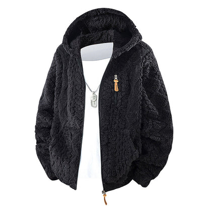 📢🎉50%Rabatt!!!🛍️✨Herren-Fleecejacke mit Kapuze und Reißverschluss
