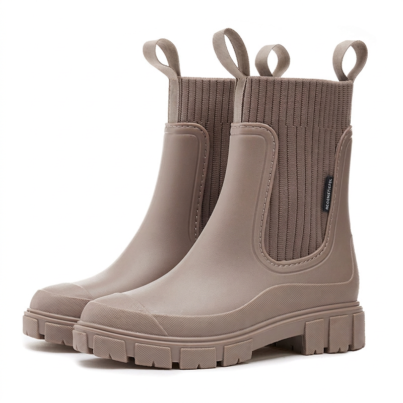 📢📢50% Rabatt!!! 🎉✨ Wasserdichte, rutschfeste Stiefel mit dicker Sohle & mittlerem Schaft – Wasserdichtes Material, profilierte Sohle und bequemer mittlerer Schaft