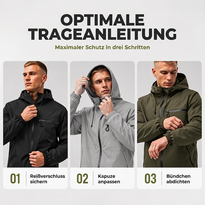 📢📢50% Rabatt!!! 🎉✨Wasserdichte Outdoor-Kapuzenjacke für Herren