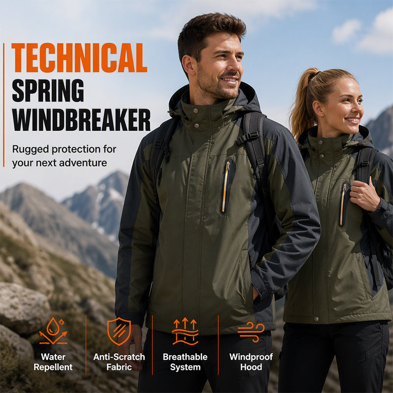 📢📢50% Rabatt!!! 🎉✨ Herren Outdoor-Wanderjacke – wasserdicht & winddicht – Wasserdichtes & winddichtes Material, atmungsaktiver Stoff und praktische Kapuze – perfekt für Wanderungen, Outdoor-Abenteuer & den aktiven Alltag