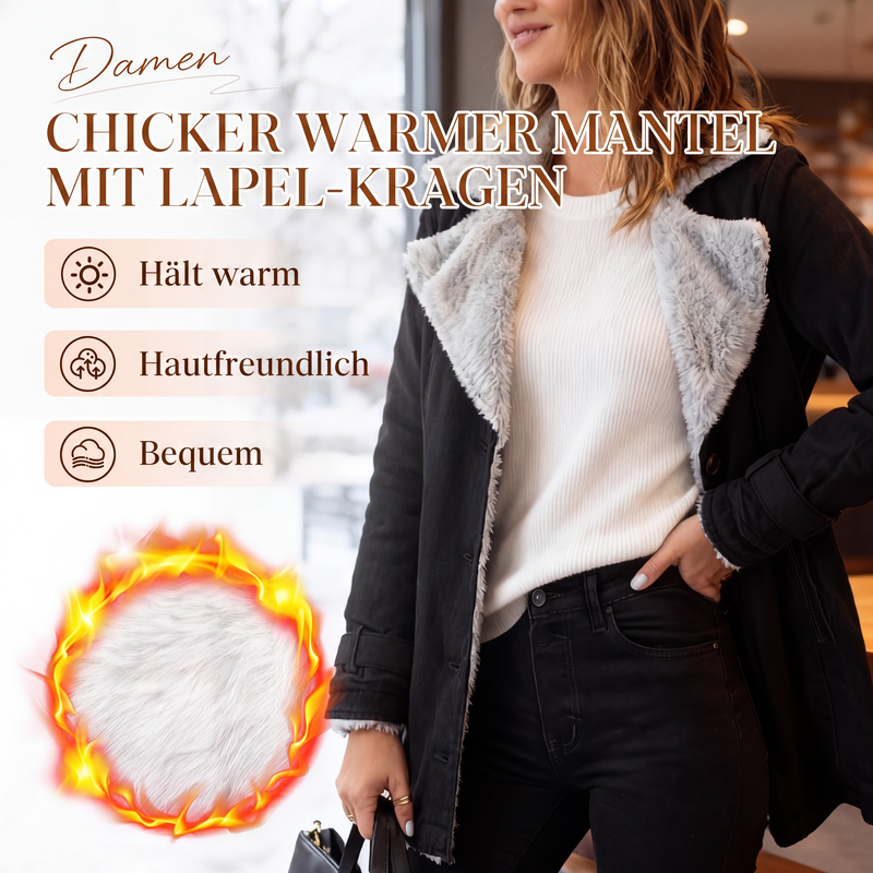 📢📢50% Rabatt!!! 🎉✨ Elegante warme Damenjacke mit Reverskragen