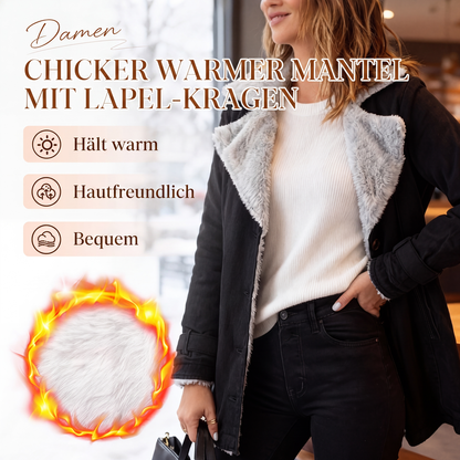 📢📢50% Rabatt!!! 🎉✨ Elegante warme Damenjacke mit Reverskragen