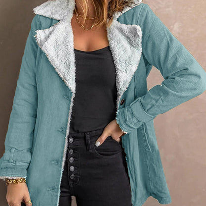 📢📢50% Rabatt!!! 🎉✨ Elegante warme Damenjacke mit Reverskragen
