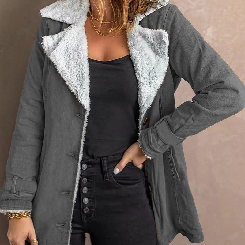 📢📢50% Rabatt!!! 🎉✨ Elegante warme Damenjacke mit Reverskragen