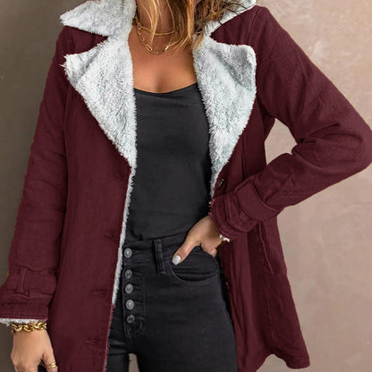📢📢50% Rabatt!!! 🎉✨ Elegante warme Damenjacke mit Reverskragen