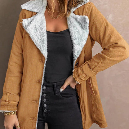 📢📢50% Rabatt!!! 🎉✨ Elegante warme Damenjacke mit Reverskragen