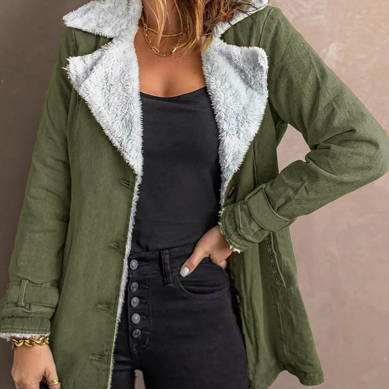 📢📢50% Rabatt!!! 🎉✨ Elegante warme Damenjacke mit Reverskragen