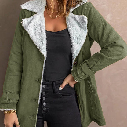 📢📢50% Rabatt!!! 🎉✨ Elegante warme Damenjacke mit Reverskragen