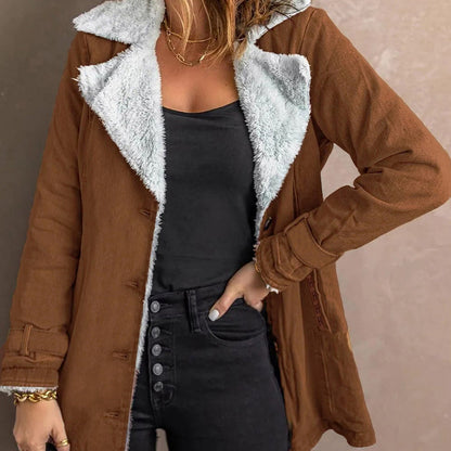 📢📢50% Rabatt!!! 🎉✨ Elegante warme Damenjacke mit Reverskragen
