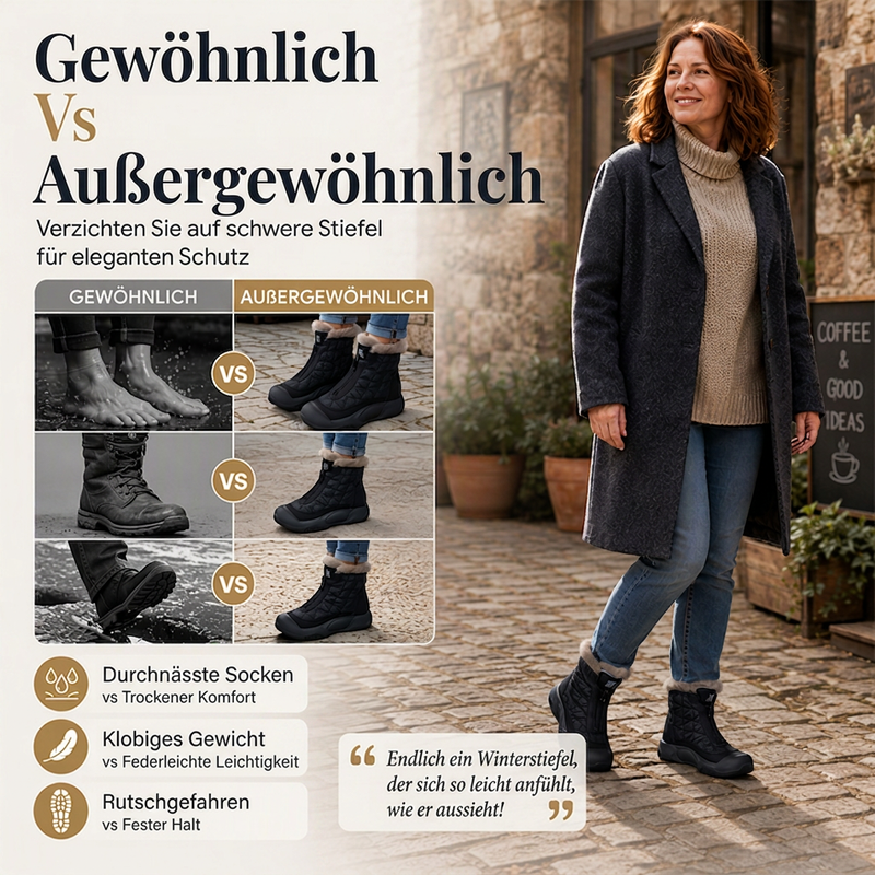 👢 Hochwertige Damen-Winterstiefel im Retro-Design – Angenehmes Tragegefühl, moderne Passform und durchdachte Details – ein Must-have für deine Wintergarderobe. Jetzt 50% Rabatt!