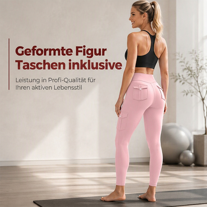 📢📢50%Rabatt!!!🎉✨Hochtaillierte Cargo-Yogahosen für Damen