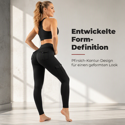 📢📢50%Rabatt!!!🎉✨Hochtaillierte Cargo-Yogahosen für Damen