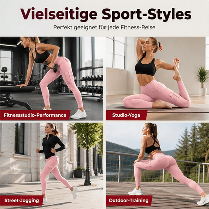 📢📢50%Rabatt!!!🎉✨Hochtaillierte Cargo-Yogahosen für Damen