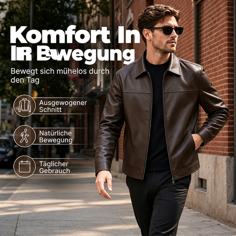 📢🎉50%Rabatt!!!🛍️✨Hochwertige urbane Lederjacke