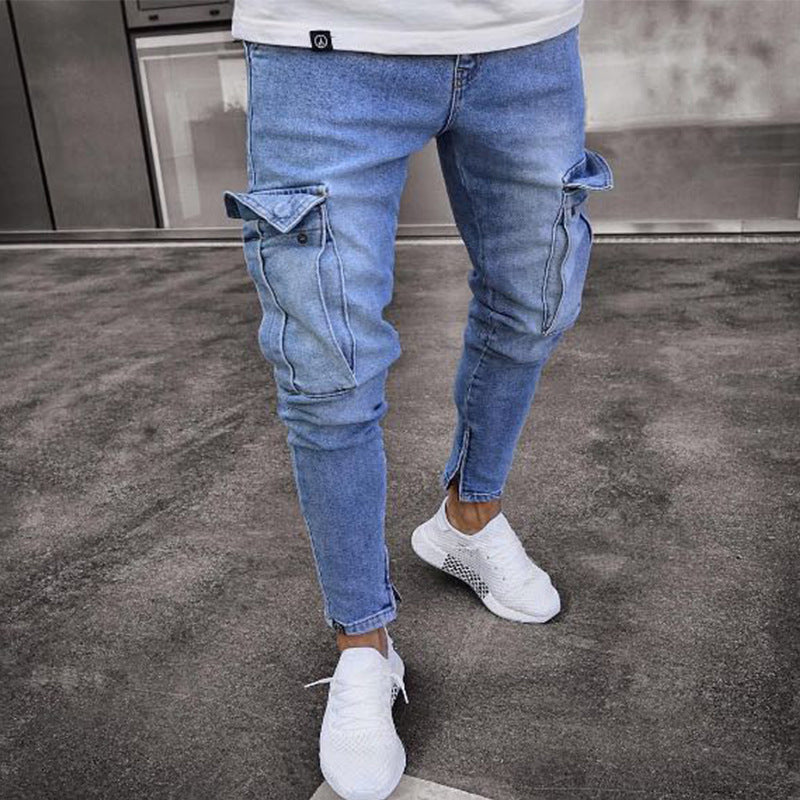 📢📢50% Rabatt!!! 🎉✨ Skinny Fit Stretch-Cargojeans für Herren