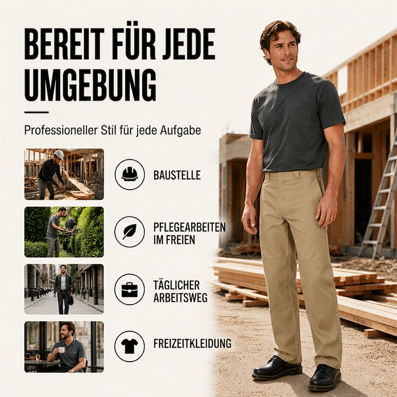 📢📢50% Rabatt!!! 🎉✨ Cargo-Hose für Herren mit doppelten Knien