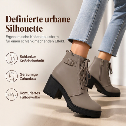 📢📢50%Rabatt!!!🎉✨Damen-Stiefeletten mit Blockabsatz und Plateausohle