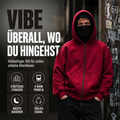 📢📢50% Rabatt!!! 🎉✨ Herren-Sweatshirt mit Reißverschluss & Doppelkapuze