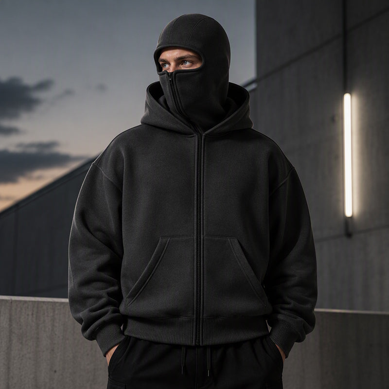 📢📢50% Rabatt!!! 🎉✨ Herren-Sweatshirt mit Reißverschluss & Doppelkapuze