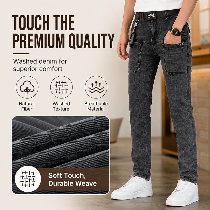 📢📢50% Rabatt!!! 🎉✨ Leichte Straight-Leg-Jeans für Herren