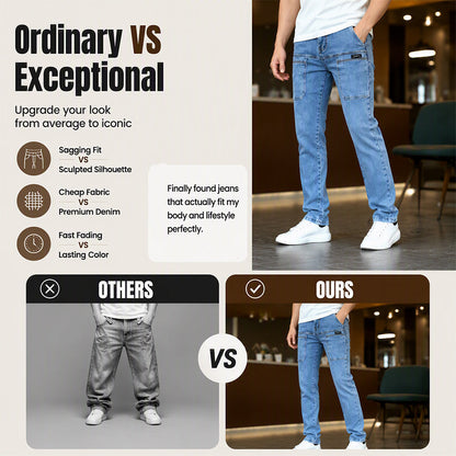 📢📢50% Rabatt!!! 🎉✨ Leichte Straight-Leg-Jeans für Herren