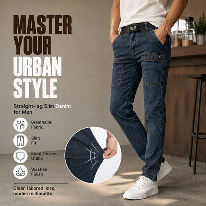 📢📢50% Rabatt!!! 🎉✨ Leichte Straight-Leg-Jeans für Herren