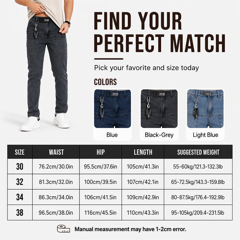 📢📢50% Rabatt!!! 🎉✨ Leichte Straight-Leg-Jeans für Herren