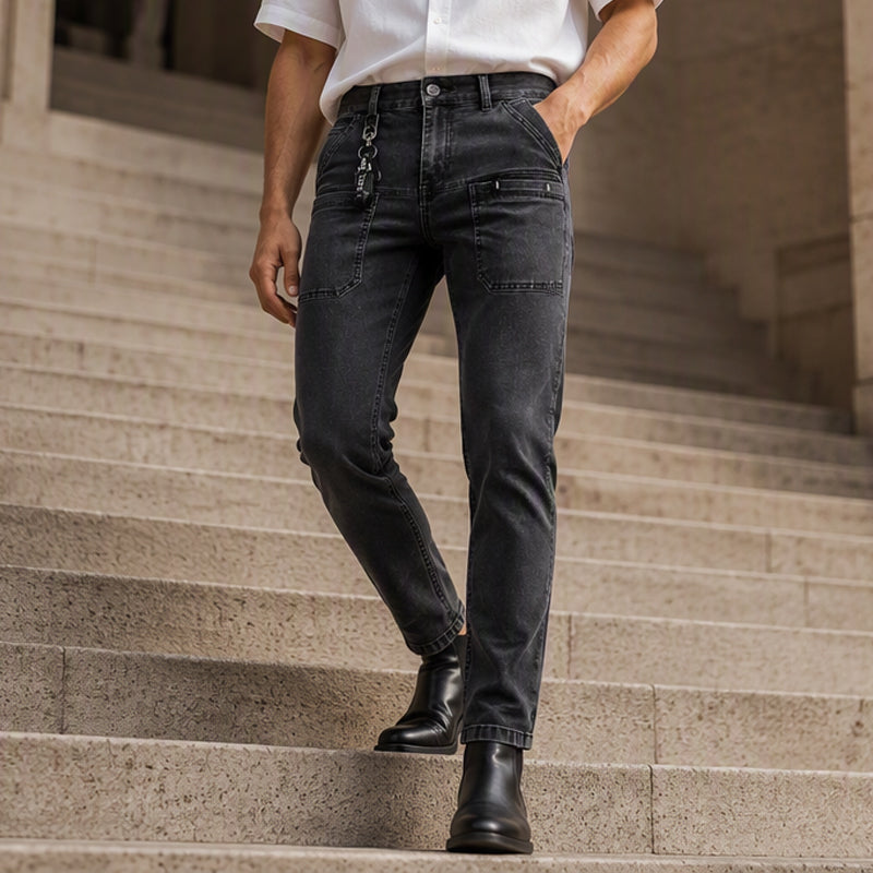 📢📢50% Rabatt!!! 🎉✨ Leichte Straight-Leg-Jeans für Herren
