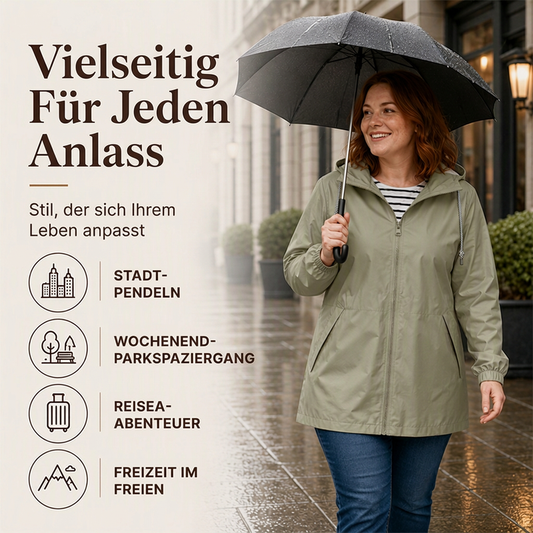 Wasserdichte Outdoor-Kapuzenjacke für Damen