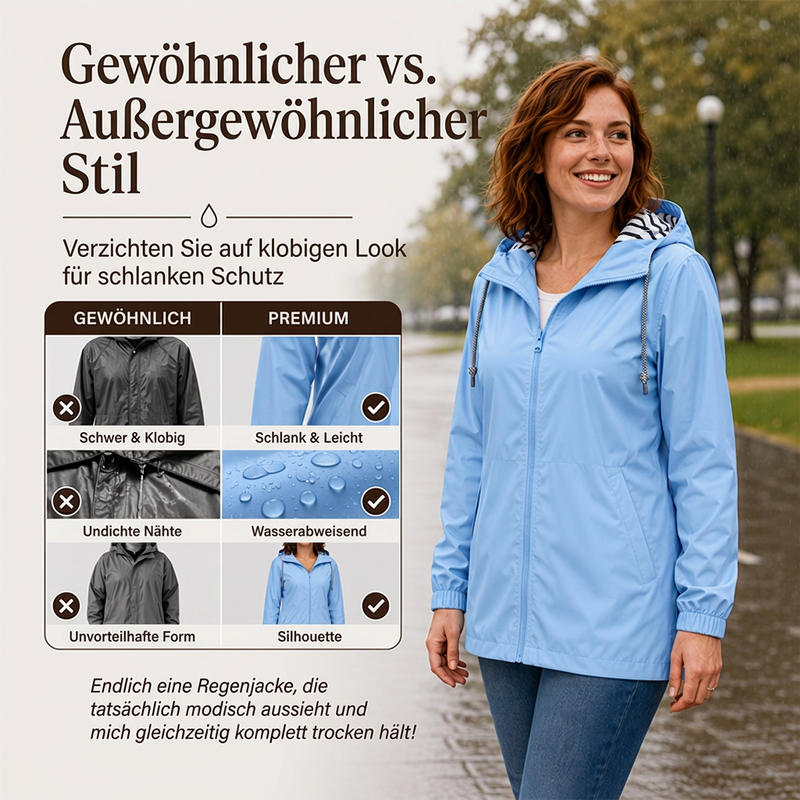 📢📢50% Rabatt!!! 🎉✨ Wasserdichte Outdoor-Kapuzenjacke für Damen – Wasserdichtes Material, atmungsaktiver Stoff und praktische Kapuze – perfekt für Wanderungen, Outdoor-Abenteuer & den aktiven Alltag. Jetzt -50%!
