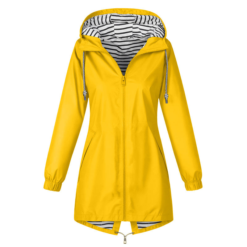 📢📢50% Rabatt!!! 🎉✨ Wasserdichte Outdoor-Kapuzenjacke für Damen – Wasserdichtes Material, atmungsaktiver Stoff und praktische Kapuze – perfekt für Wanderungen, Outdoor-Abenteuer & den aktiven Alltag. Jetzt -50%!
