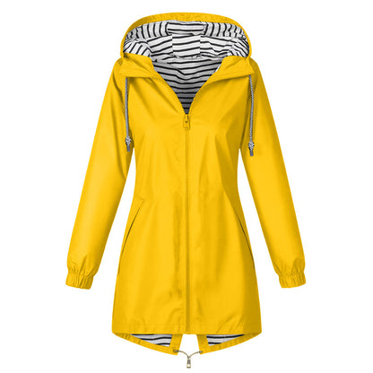 📢📢50% Rabatt!!! 🎉✨ Wasserdichte Outdoor-Kapuzenjacke für Damen – Wasserdichtes Material, atmungsaktiver Stoff und praktische Kapuze – perfekt für Wanderungen, Outdoor-Abenteuer & den aktiven Alltag. Jetzt -50%!