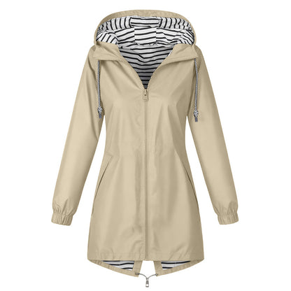 📢📢50% Rabatt!!! 🎉✨ Wasserdichte Outdoor-Kapuzenjacke für Damen – Wasserdichtes Material, atmungsaktiver Stoff und praktische Kapuze – perfekt für Wanderungen, Outdoor-Abenteuer & den aktiven Alltag. Jetzt -50%!