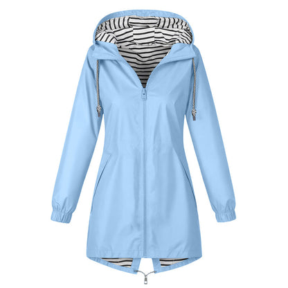 📢📢50% Rabatt!!! 🎉✨ Wasserdichte Outdoor-Kapuzenjacke für Damen – Wasserdichtes Material, atmungsaktiver Stoff und praktische Kapuze – perfekt für Wanderungen, Outdoor-Abenteuer & den aktiven Alltag. Jetzt -50%!