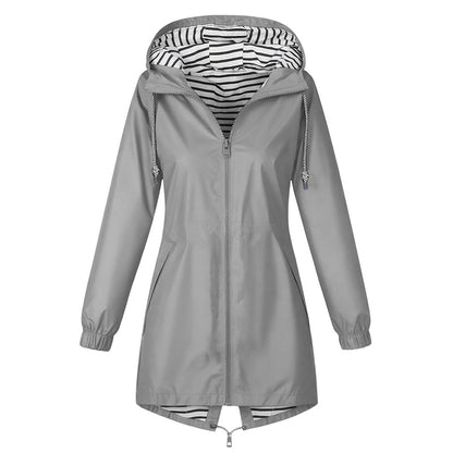 📢📢50% Rabatt!!! 🎉✨ Wasserdichte Outdoor-Kapuzenjacke für Damen – Wasserdichtes Material, atmungsaktiver Stoff und praktische Kapuze – perfekt für Wanderungen, Outdoor-Abenteuer & den aktiven Alltag. Jetzt -50%!