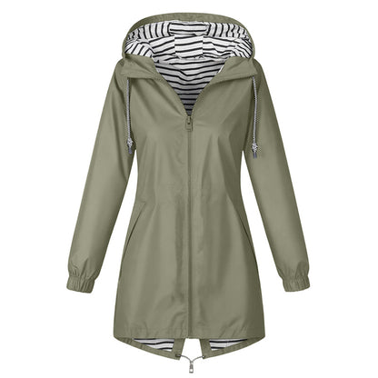 📢📢50% Rabatt!!! 🎉✨ Wasserdichte Outdoor-Kapuzenjacke für Damen – Wasserdichtes Material, atmungsaktiver Stoff und praktische Kapuze – perfekt für Wanderungen, Outdoor-Abenteuer & den aktiven Alltag. Jetzt -50%!