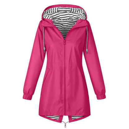📢📢50% Rabatt!!! 🎉✨ Wasserdichte Outdoor-Kapuzenjacke für Damen – Wasserdichtes Material, atmungsaktiver Stoff und praktische Kapuze – perfekt für Wanderungen, Outdoor-Abenteuer & den aktiven Alltag. Jetzt -50%!