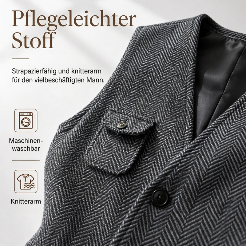 📢📢50%Rabatt!!!🎉✨Herren-Casual-Vintage-Weste mit V-Ausschnitt