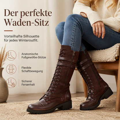 📢📢50% Rabatt!!! 🎉✨ Damen Vintage-Schnürstiefel mit Schnalle