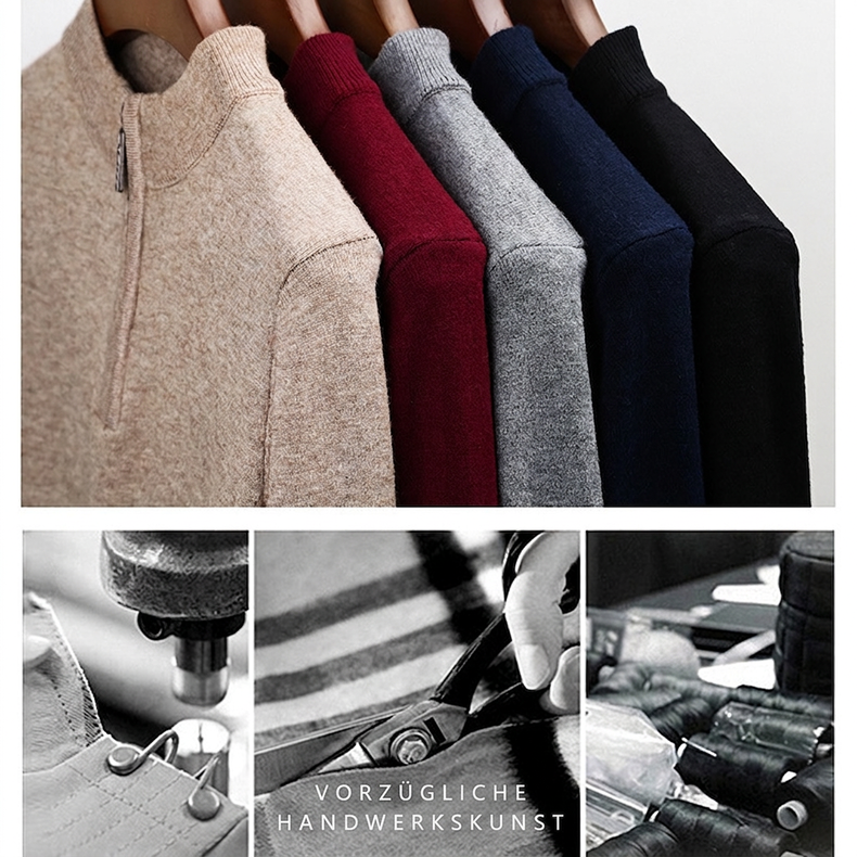 🧶 50% Rabatt | Leichter Komfort & smarter Style – Herren Half-Zip Pullover