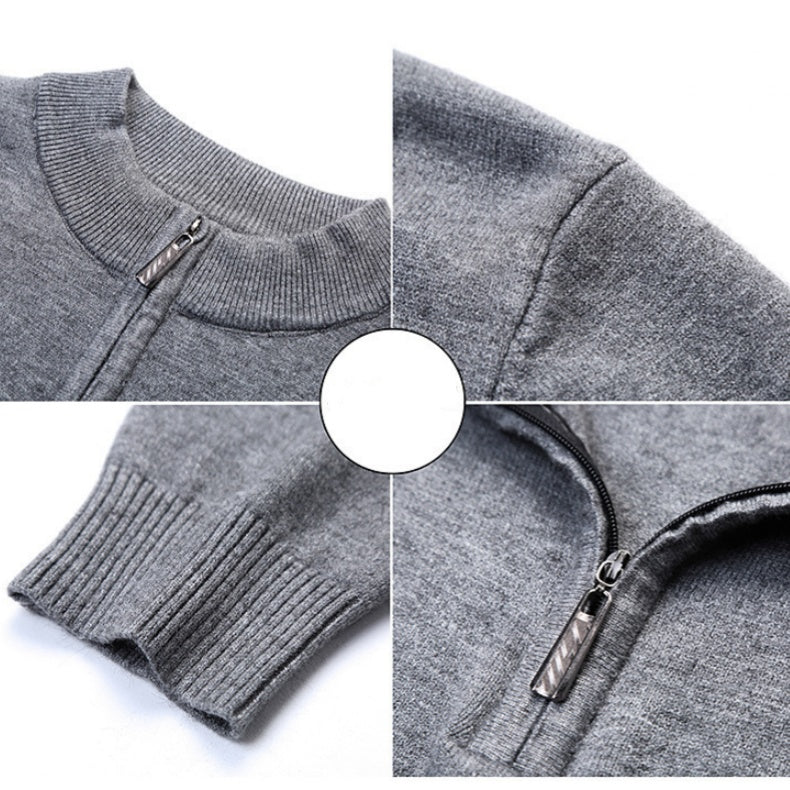 🧶 50% Rabatt | Leichter Komfort & smarter Style – Herren Half-Zip Pullover