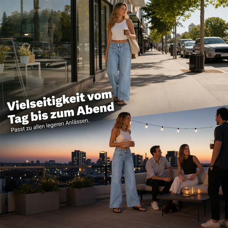 📢🎉50%Rabatt!!!🛍️✨Schmeichelnde Weite-Bein-Jeans